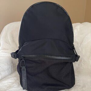 Lululemon All Hours Unisex Black Nylon Zippers Mech Pockets Backpack 27L
